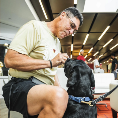 Commanders service dog Mando, A very good boy 