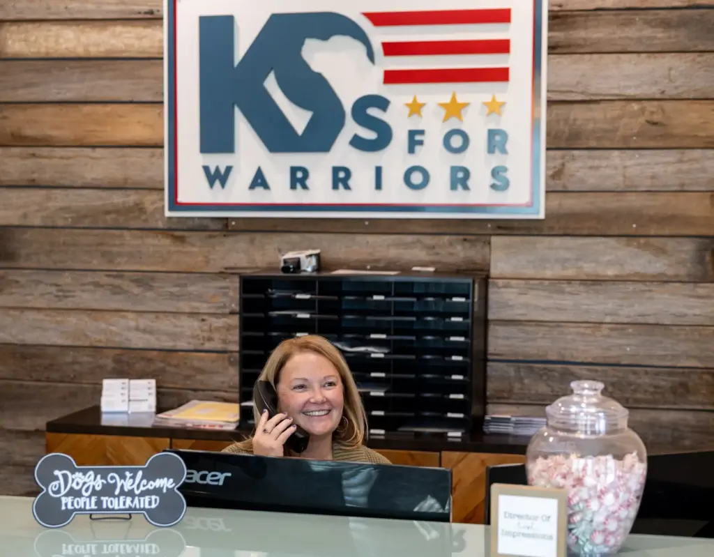 Admin Volunteer at the front desk